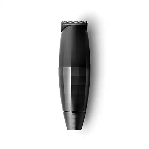 Beard Trimmer by Bevel, Clippers for Men, Limited Edition, Cordless, Rechargeable, 8 Hour Battery Life, ToolFree, Zero Gap Dial, High Power, 6Mo Standby, Black, 1 Count